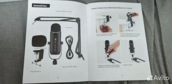 Профессиональный USB микрофон для записи