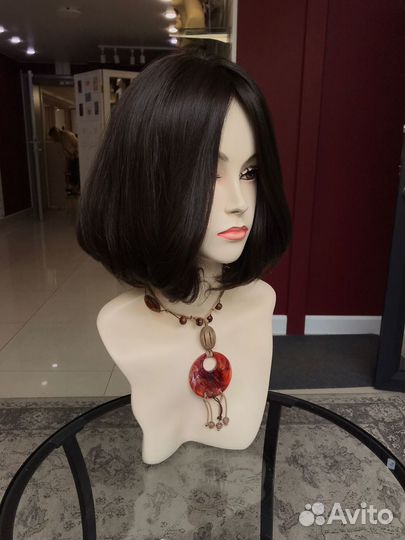 Парик на шёлке из натуральных волос