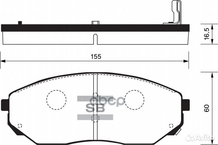 Колодки тормозные SP1153 Sangsin brake