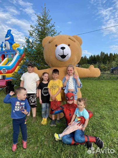 Пенная вечеринка, аниматор, надувной батут