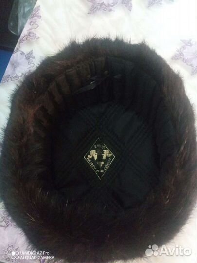 Норковая шапка мужская 56 65