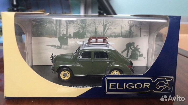 Модель Renault 4CV Sport D 'Hiver Eligor 1:43