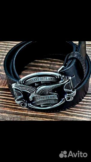 Мужской кожаный ремень