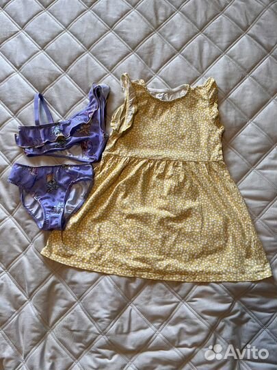Летние вещи пакетом для девочки 104-110