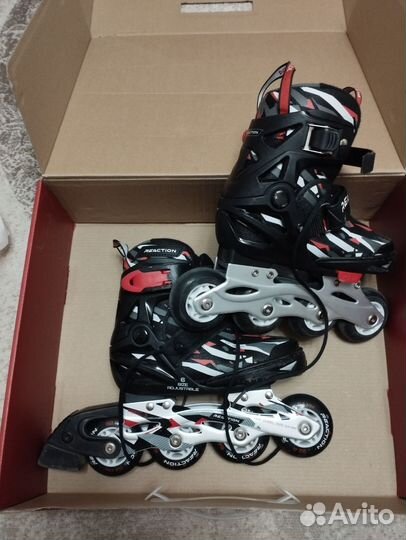 Ролики детские reaction rainbow размер 26-31