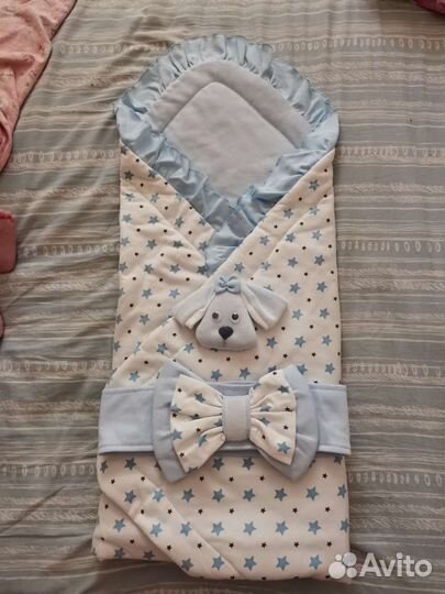 Конверт на выписку для мальчика летний