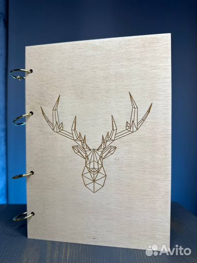 Тетрадь в деревянной обложке