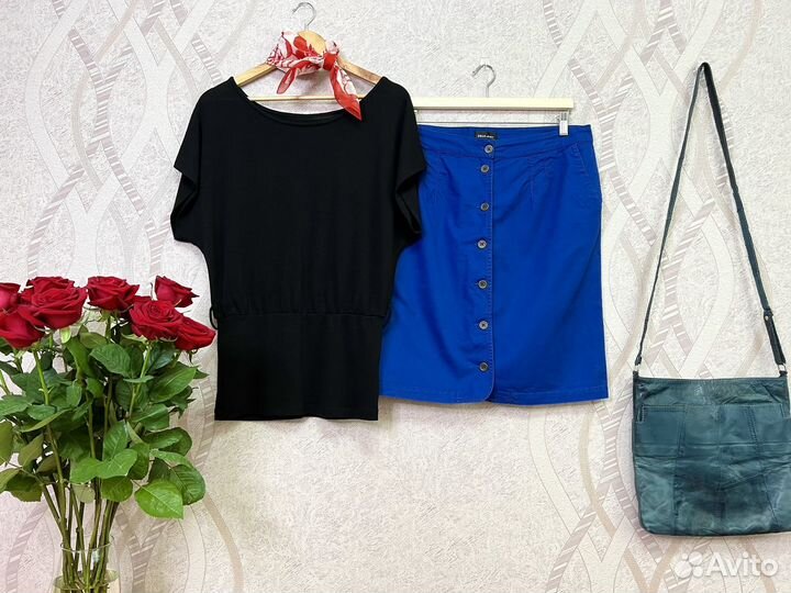 Женские вещи пакетом 48 50 Sela сумка кожаная