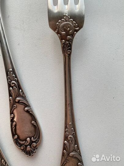 Набор столовых приборов мельхиор СССР