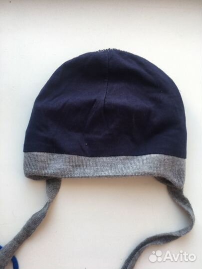 Шапка для мальчика на хлопковой подкладке