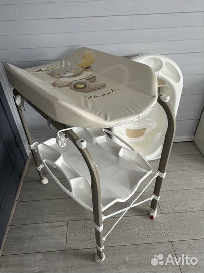 Пеленальный столик с ванночкой cam