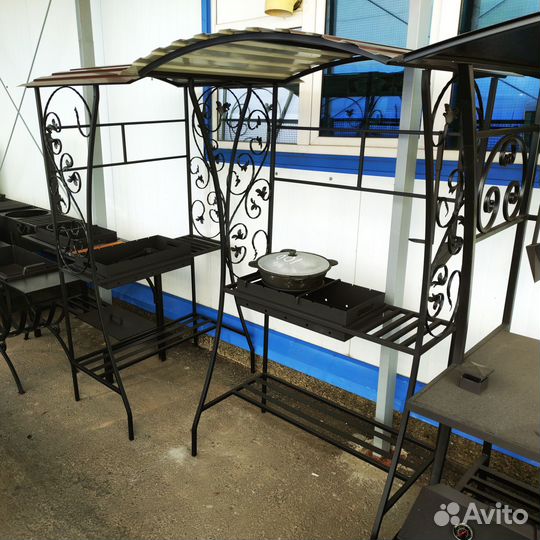 Мангал с крышей