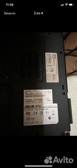 Ноутбук asus