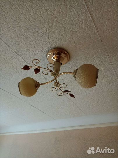 Люстра, светильники, плафон