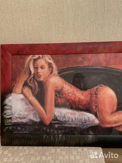 Картина маслом на холсте женщина Morris