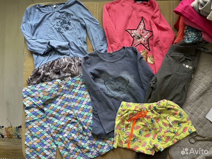 Детские вещи для девочки пакетом 104-128