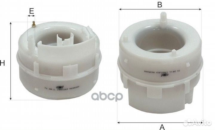 Nsii0026182749 Фильтр топливный 0,345 FG 266 LL
