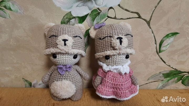 Игрушки, влюблённые пухляши. Ручная работа