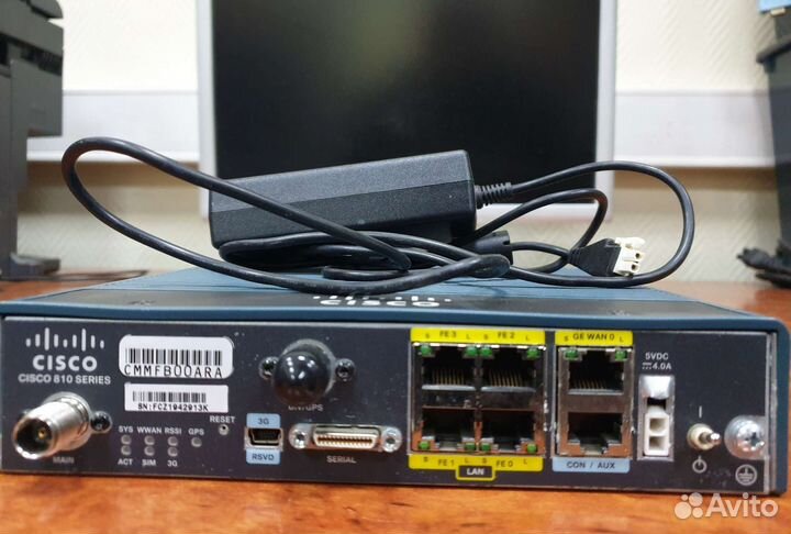 Маршрутизатор Cisco C819G+7-K9 с блоком питания