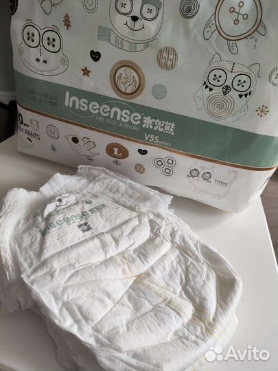 Подгузники inseense L (9-14кг.)