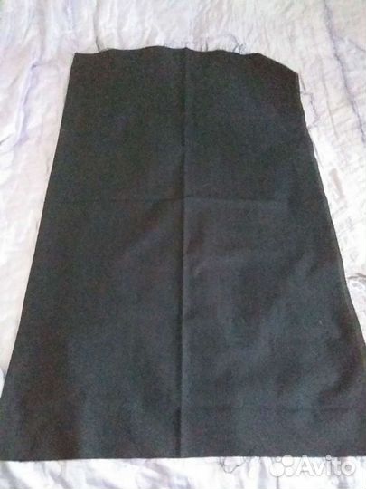 Отрез тёмно-синей шерстяной ткани