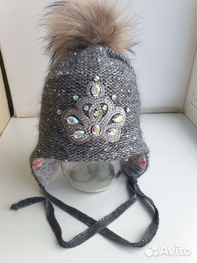 Шапка зимняя для девочки 48 50