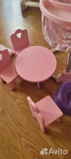 Мебель для куклы+одежда для baby born