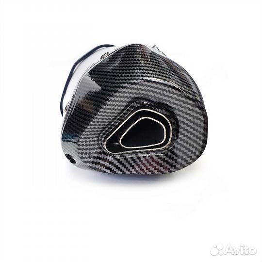 Универсальный прямоточный глушитель Akrapovic мат