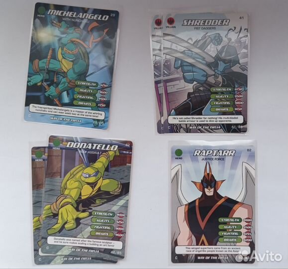 Английские карточки черепашки ниндзя