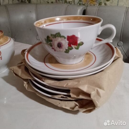 Чайный сервиз дулево розы