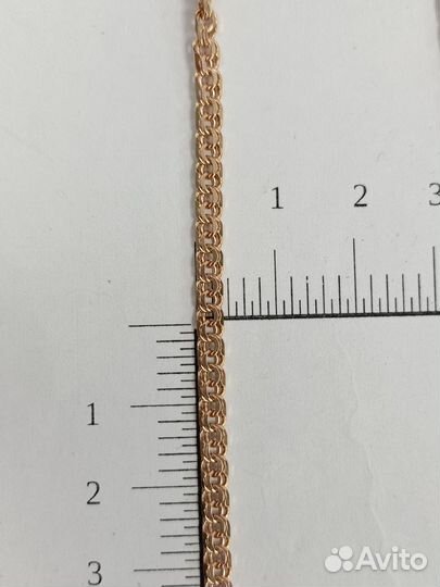 Золотая цепь Бисмарк 51см/Арт32