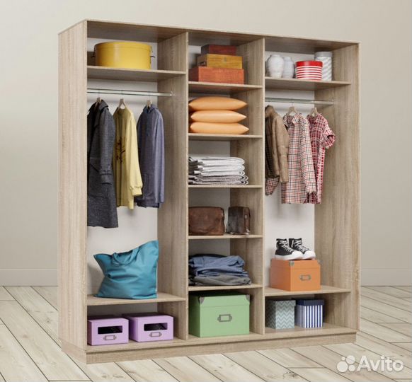 Лофт Классика 44 Шкаф-купе 2100.44 фасад 18.18.18