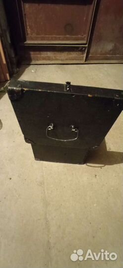 Ящик деревянный с замком-лягушкой (СССР)