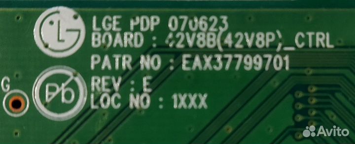EAX37799701 LGE PDP 070623 Logic 42V8B