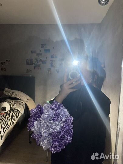 Букет из атласных лент