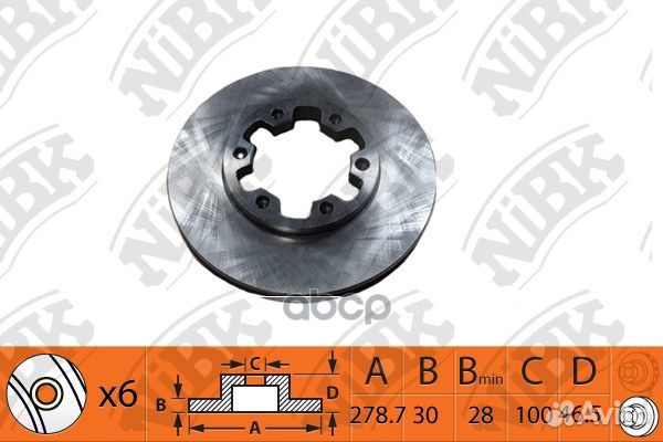 Диск тормозной nissan urvan 3.0 2000 - 2010 NI