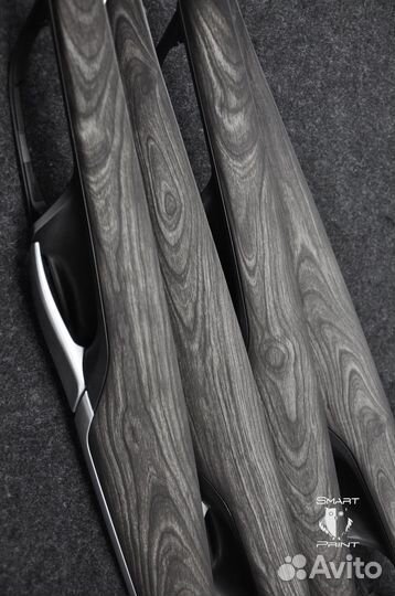 Планки салона под матовое черное дерево BMW F15