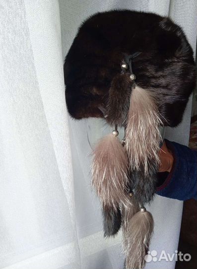 Шапка норковая женская бу