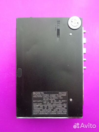 Кассетный плеер sony WM-F202, WM-F203