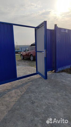 Ворота откатные с калиткой