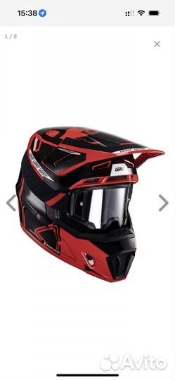 Leatt Kit Moto 7.5 V24 Red шлем кроссовый