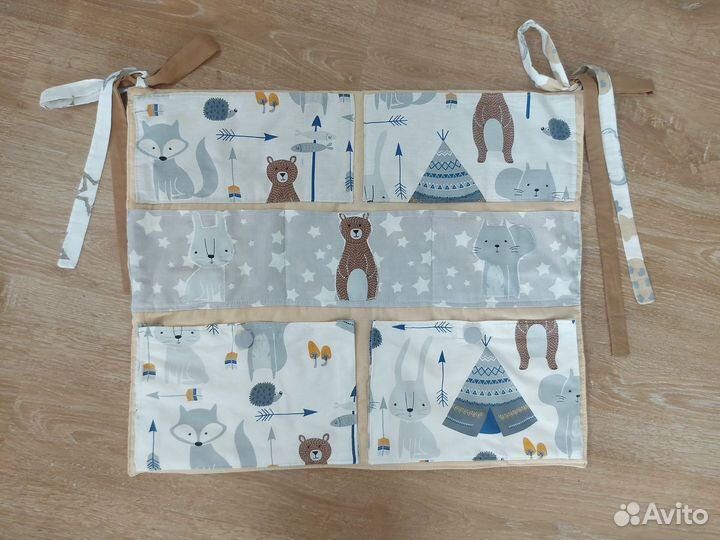 Кармашки-органайзер на кроватку