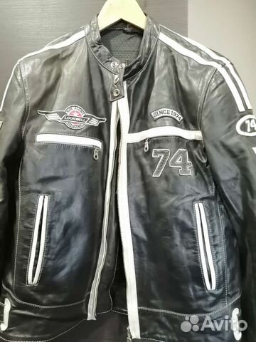 Мотокуртка кожаная бу