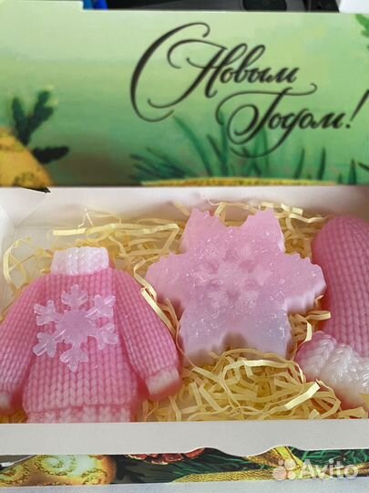 Новогодние наборы из мыла
