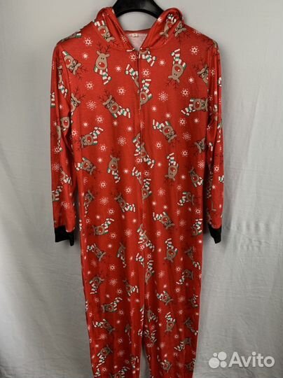 Пижама кигуруми с новогодними оленями