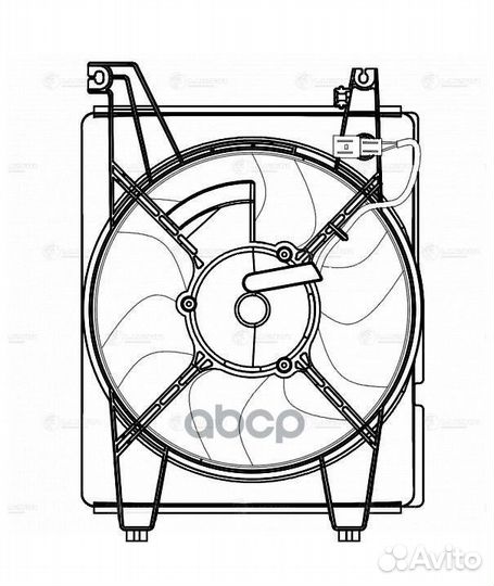 Э/вентилятор кондиц. для а/м Hyundai Elantra (X