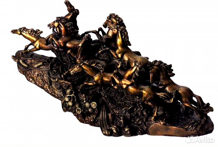 Табун Лошадей - Статуэтка из Бронзы ru*234