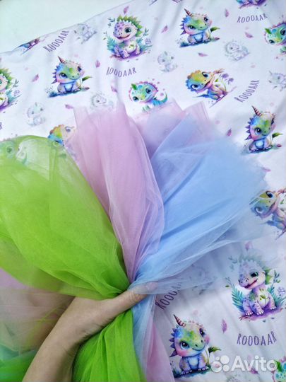 Ткань Кулирка и футер новогодняя