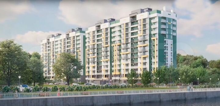 2-к. квартира, 61,6 м², 1/12 эт.