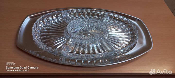 Хрустальная менажница